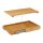 relaxdays Schneidebrett Natur 40,0 x 24,0 cm 2-tlg., 1 Set