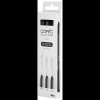 COPIC® Multiliner Fineliner schwarz 0.05 + 0.1 + 0.3 mm, 3 St.