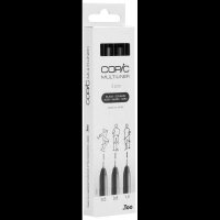 COPIC® Multiliner Fineliner schwarz 0.5 + 0.8 + 1.0 mm, 3 St.