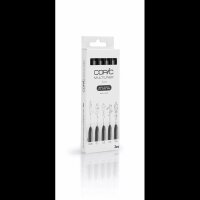 COPIC® Multiliner Fineliner schwarz 0,05 + 0,1 + 0,3 + 0,5 + 0,8 mm, 5 St.