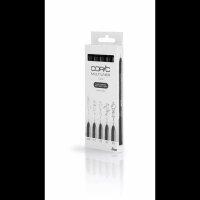 COPIC® Multiliner Fineliner schwarz 0,05 + 0,1 + 0,3 + 0,5 + 0,8 mm, 5 St.