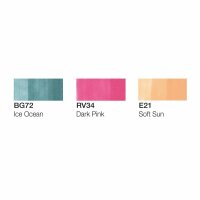 COPIC® Ciao Vibrant Palette Layoutmarker-Set farbsortiert 1,0 + 6,0 mm, 3 St.