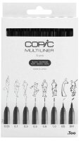 COPIC® Multiliner Fineliner schwarz 0.05 + 0.1 + 0.3...