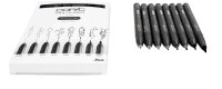 COPIC® Multiliner Fineliner schwarz 0.05 + 0.1 + 0.3 + 0.5 + 0.8 + 1.0 + BS + BM mm, 8 St.