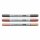 COPIC® Ciao Warm Palette Layoutmarker-Set farbsortiert 1,0 + 6,0 mm, 3 St.