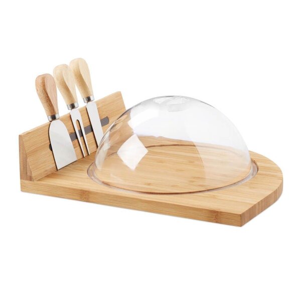 relaxdays Käse-Set Natur 31,0 x 25,0 cm, 1 Set