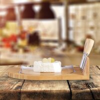 relaxdays Käse-Set Natur 31,0 x 25,0 cm, 1 Set