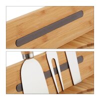 relaxdays Käse-Set Natur 31,0 x 25,0 cm, 1 Set