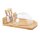 relaxdays Käse-Set Natur 31,0 x 25,0 cm, 1 Set