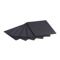 relaxdays Schieferplatten anthrazit 40,0 x 30,0 cm, 6 St.
