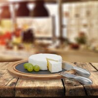 relaxdays Käse-Set braun Ø 25,0 cm, 1 Set