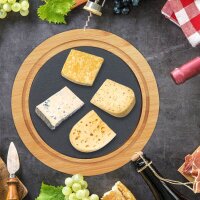 relaxdays Käse-Set braun Ø 25,0 cm, 1 Set