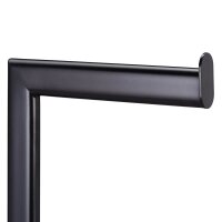 relaxdays WC-Garnitur schwarz Metall, 1 St.