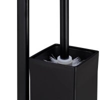 relaxdays WC-Garnitur schwarz Metall, 1 St.