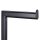 relaxdays WC-Garnitur schwarz Metall, 1 St.