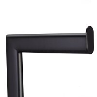 relaxdays WC-Garnitur schwarz Metall, 1 St.