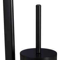 relaxdays WC-Garnitur schwarz Metall, 1 St.