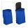 relaxdays Einkaufstrolley Aluminium blau 30,0 x 40,0 x 91,0 cm
