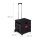 relaxdays Einkaufstrolley Kunststoff schwarz 45,0 x 38,0 x 99,0 cm