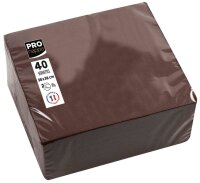 PROnappe Servietten braun 2-lagig 38,0 x 38,0 cm, 40 St.