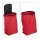 relaxdays Einkaufstrolley Metall rot 30,0 x 40,0 x 91,0 cm