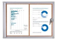 Showdown® Displays Schaukasten Economy XS Kork silber...