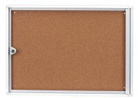 Showdown® Displays Schaukasten Economy XS Kork silber...