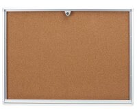 Showdown® Displays Schaukasten Economy XS Kork silber...