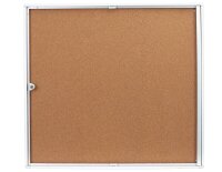 Showdown® Displays Schaukasten Economy XS Kork silber...