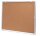 Showdown® Displays Schaukasten Economy XS Kork silber 9x DIN A4 71,1 x 2,6 x 96,3 cm, 1 St.