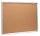 Showdown® Displays Schaukasten Economy XS Kork silber 9x DIN A4 71,1 x 2,6 x 96,3 cm, 1 St.