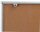 Showdown® Displays Schaukasten Economy XS Kork silber 9x DIN A4 71,1 x 2,6 x 96,3 cm, 1 St.