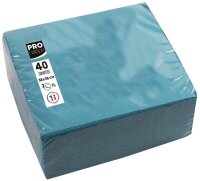 PROnappe Servietten türkis 2-lagig 38,0 x 38,0 cm,...