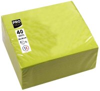 PROnappe Servietten kiwigrün 2-lagig 38,0 x 38,0 cm,...