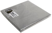 PROnappe Servietten silber 2-lagig 33,0 x 33,0 cm, 16 St.
