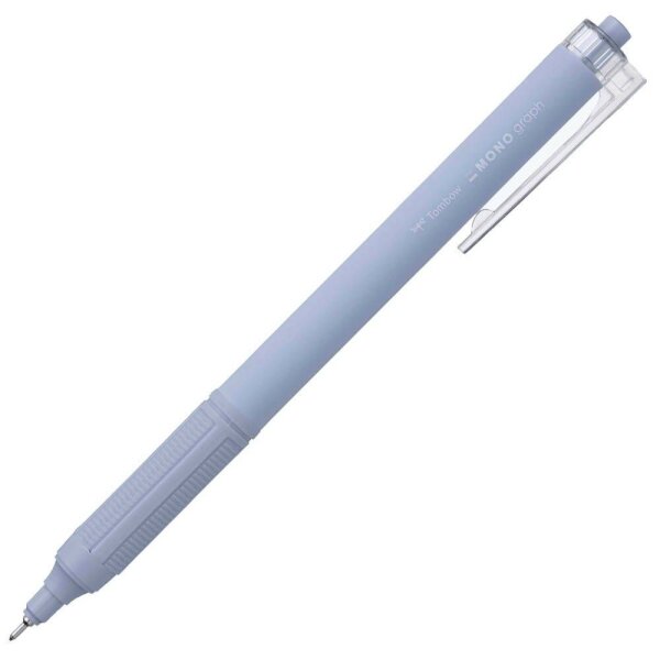 Tombow Kugelschreiber MONO graph Lite smokey blue, Schreibfarbe: blau, 1 St.