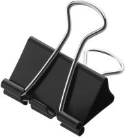WESTCOTT Foldbackklammern schwarz 4,1 cm, 12 St.