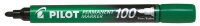 PILOT 100 Permanentmarker farbsortiert 1,0 mm, 4 St.