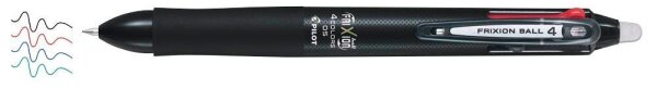 PILOT FriXion Ball 4 Tintenroller schwarz 0,25 mm, Schreibfarbe: farbsortiert, 1 St.