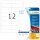 HERMA wetterfeste Folienetiketten 4574 weiß 97,0 x 42,3 mm, 20 Blatt