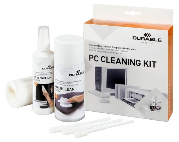 DURABLE PC CLEANING KIT PC-Reinigungs-Set, 1 Set