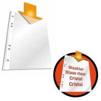 DURABLE Prospekthüllen DIN A5 transparent genarbt 0,06 mm, 100 St.
