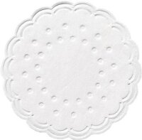 DUNI Tropfdeckchen weiß Ø 7,5 cm, 250 St.