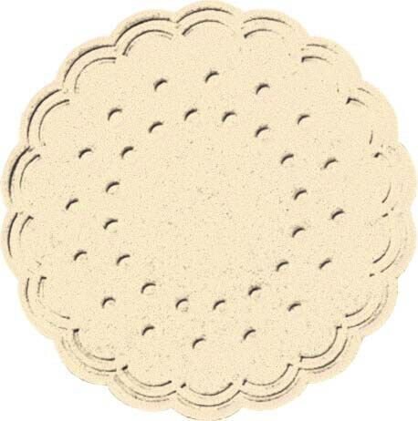 DUNI Tropfdeckchen beige Ø 7,5 cm, 250 St.