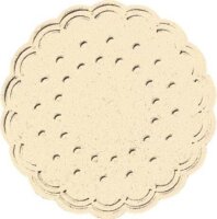 DUNI Tropfdeckchen beige Ø 7,5 cm, 250 St.