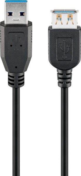 goobay USB 3.0 A Kabel 5,0 m schwarz, 1 St.