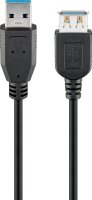 goobay USB 3.0 A Kabel 5,0 m schwarz, 1 St.