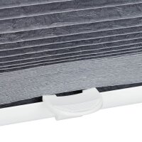relaxdays Plissee grau 80,0 x 130,0 cm
