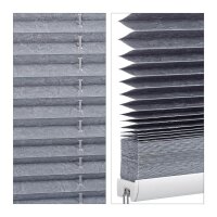 relaxdays Plissee grau 80,0 x 130,0 cm