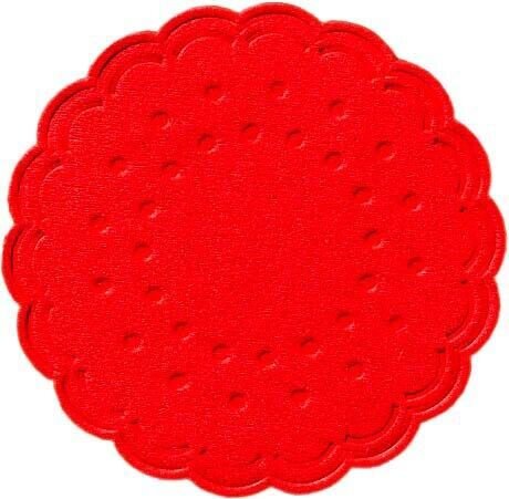 DUNI Tropfdeckchen rot Ø 7,5 cm, 250 St.